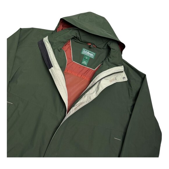 LL BEAN Waterproof Light Windbreaker Designer Outdoor Rain Jacket Mens XL - Picture 2 of 6